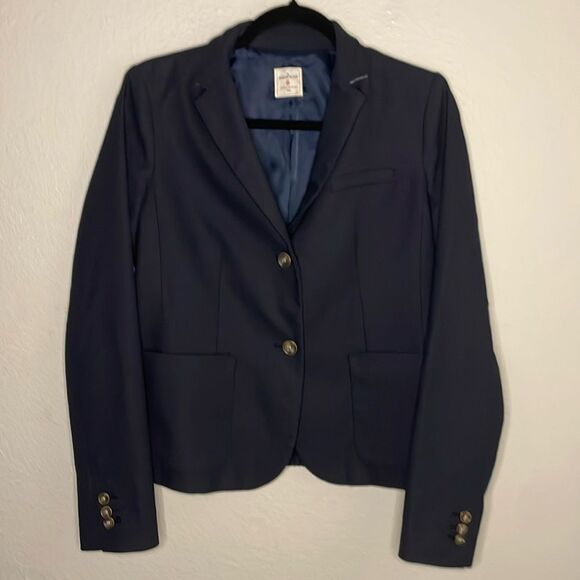 GAP blazers | GAP Academy navy long sleeve fitted blazer size 6 fully lined beau - Picture 1 of 10